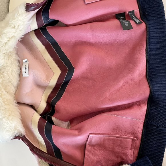 Coach Shearling Bomber Jacket - Picture 5 of 6